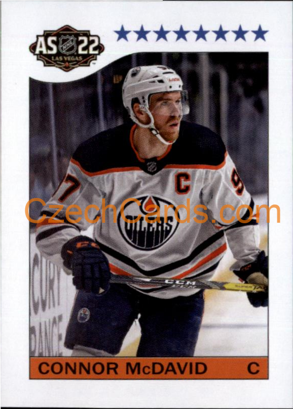 Connor McDavid 2022-23 Topps NHL sticker 1984 All Star #599
