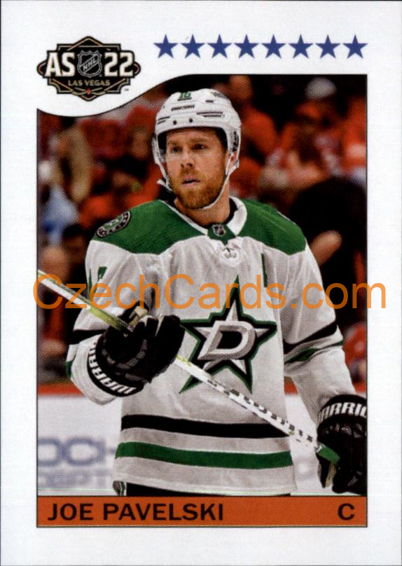 Joe Pavelski 2022-23 Topps NHL sticker 1984 All Star #602