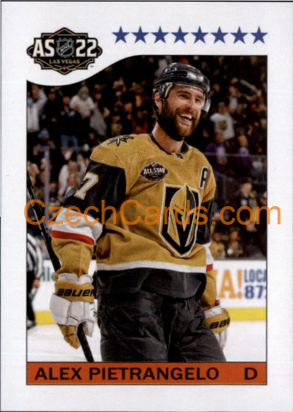 Alex Pietrangelo 2022-23 Topps NHL sticker 1984 All Star #604