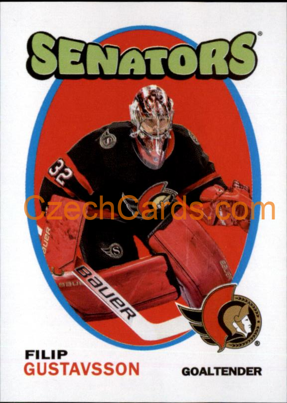 Filip Gustavsson 2022-23 Topps NHL sticker 1971-72 Topps NHL Rookie Insert #620