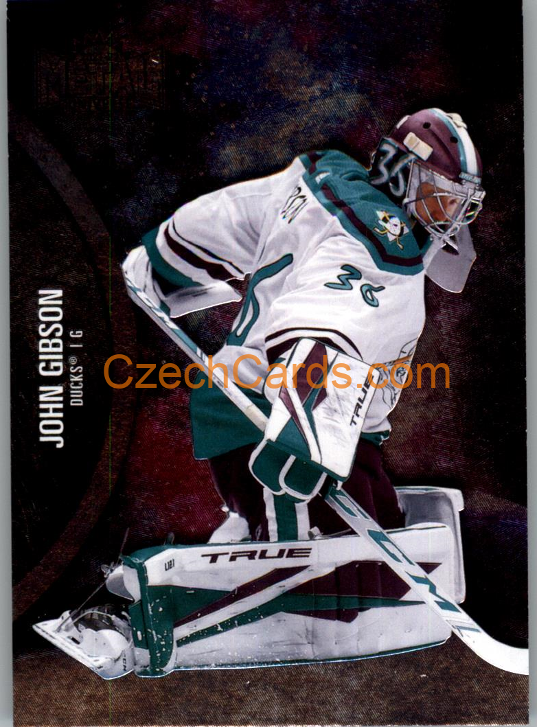 John Gibson 2021-22 Skybox Metal Universe #106 SP