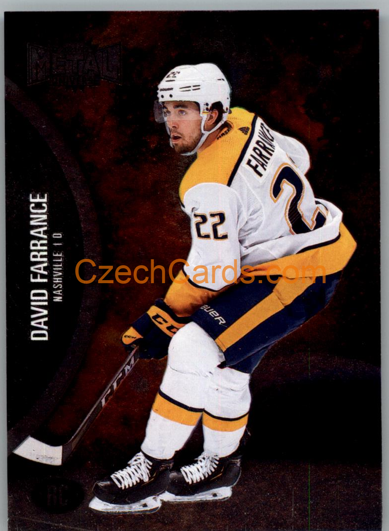 David Farrance 2021-22 Skybox Metal Universe #167 SP