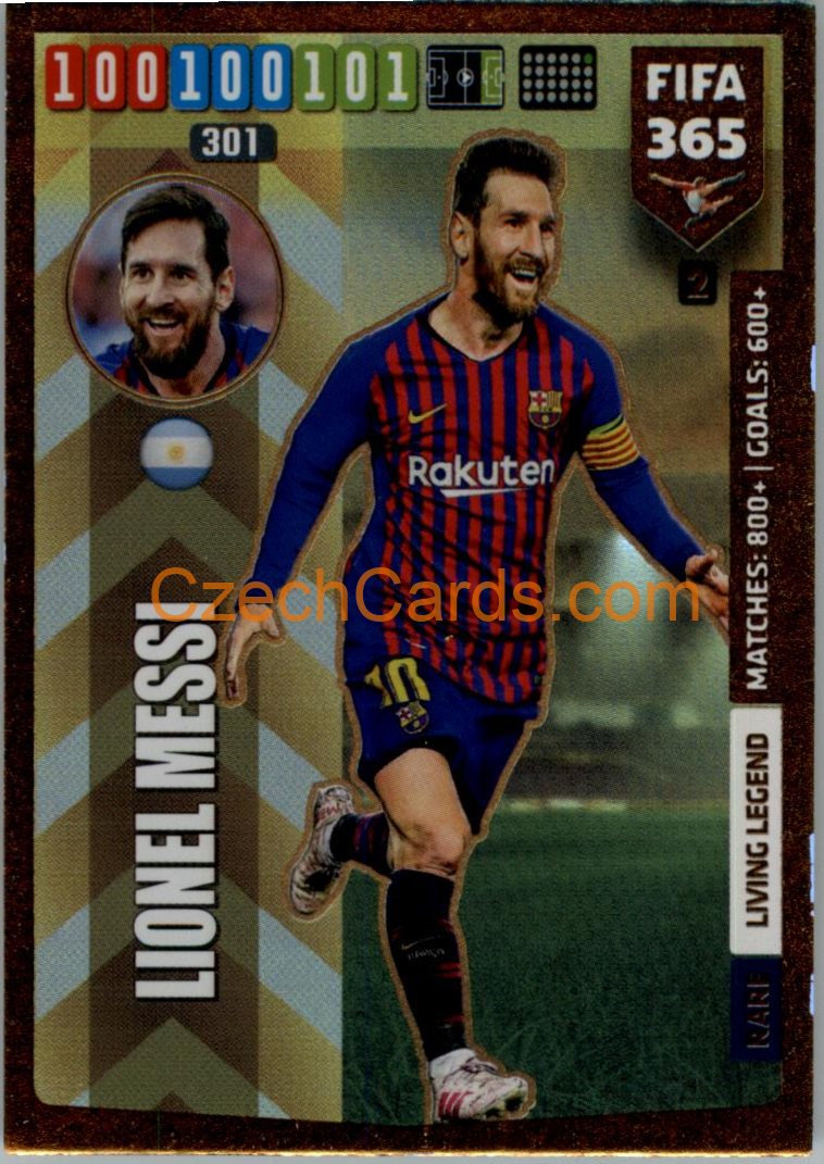 Lionel Messi 2020 Panini FIFA 365 Adrenalyn Living Legend #2