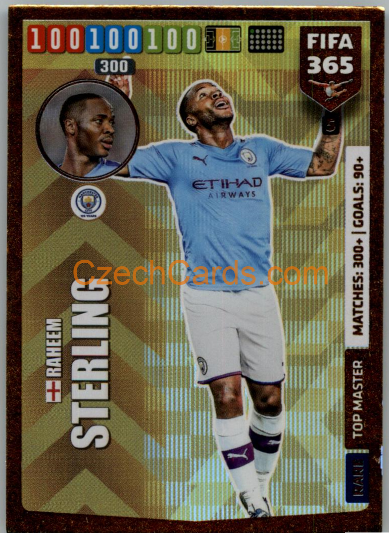 Raheem Sterling 2020 Panini FIFA 365 Adrenalyn Top Master #5