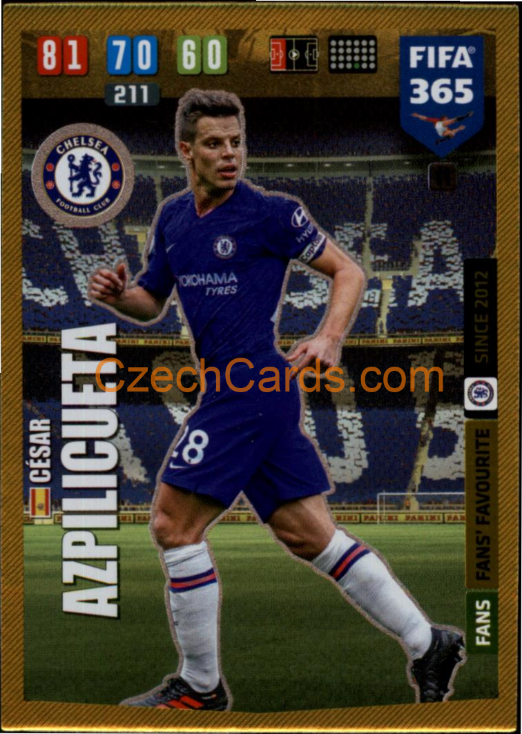 Cesar Azpilicueta 2020 Panini FIFA 365 Adrenalyn FANS #11