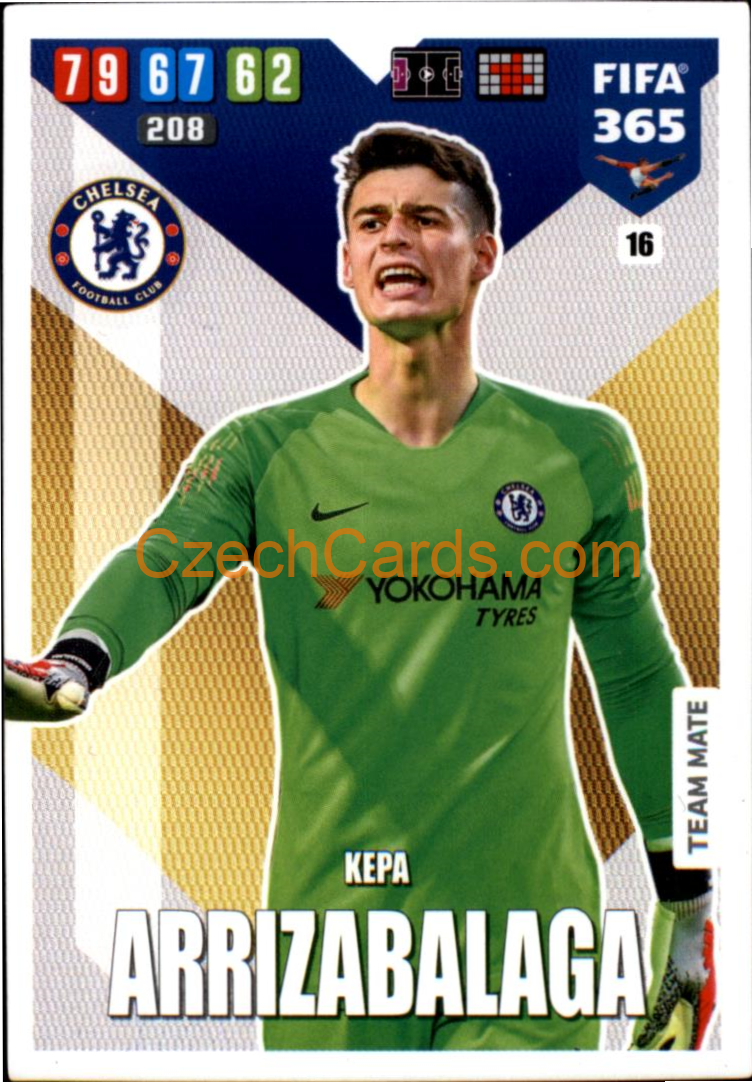 Kepa Arrizabalaga 2020 Panini FIFA 365 Adrenalyn #16