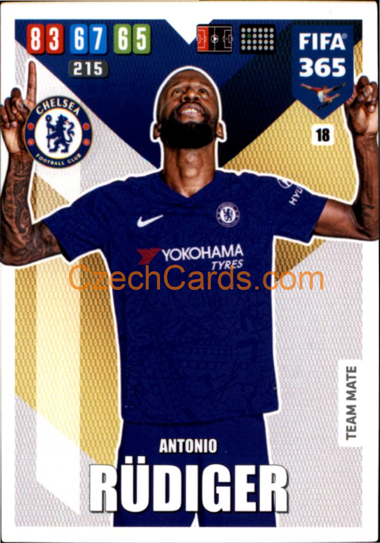 Antonio Rüdiger 2020 Panini FIFA 365 Adrenalyn #18