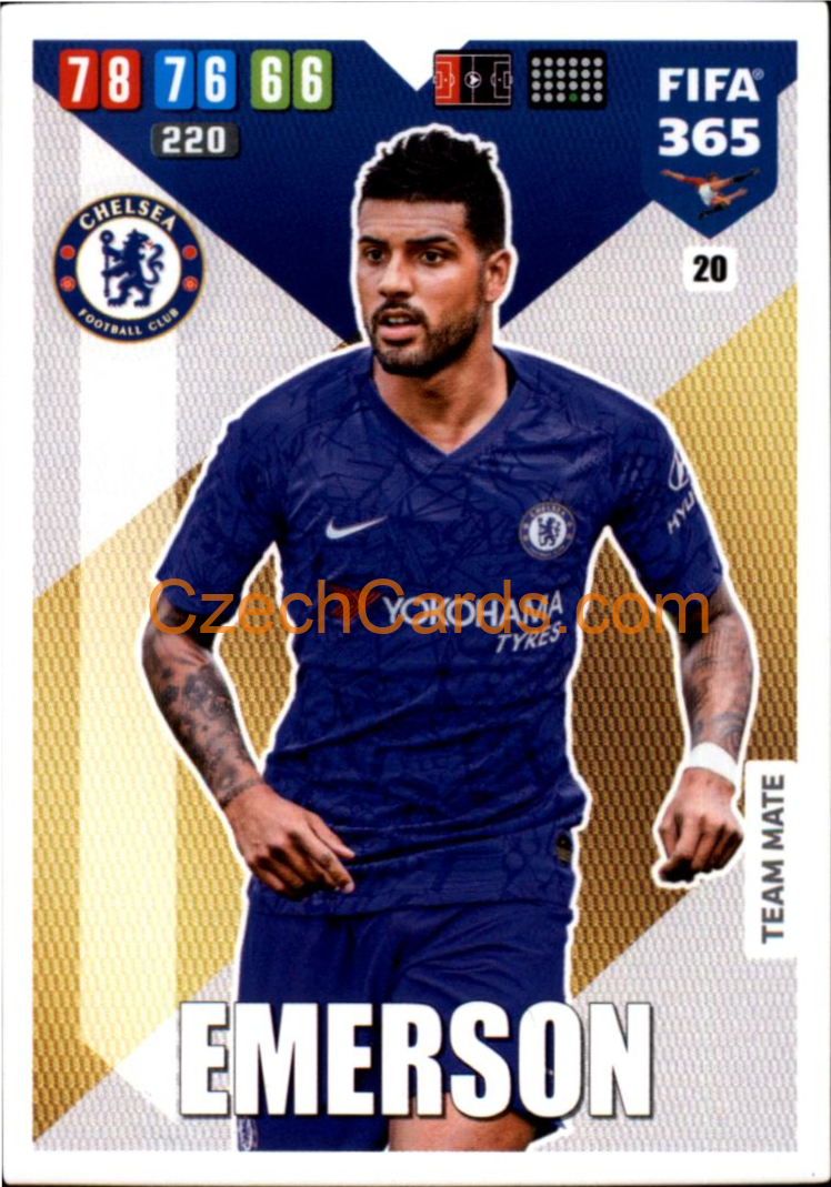 Emerson Palmieri 2020 Panini FIFA 365 Adrenalyn #20