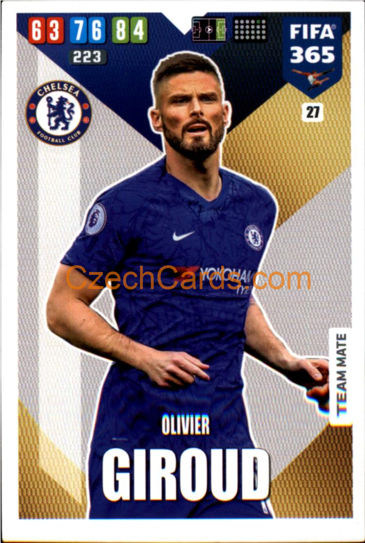 Olivier Giroud 2020 Panini FIFA 365 Adrenalyn #27