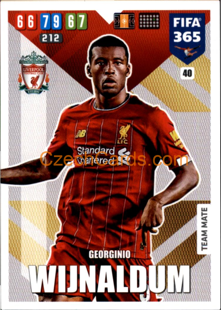 Georginio Wijnaldum 2020 Panini FIFA 365 Adrenalyn #40