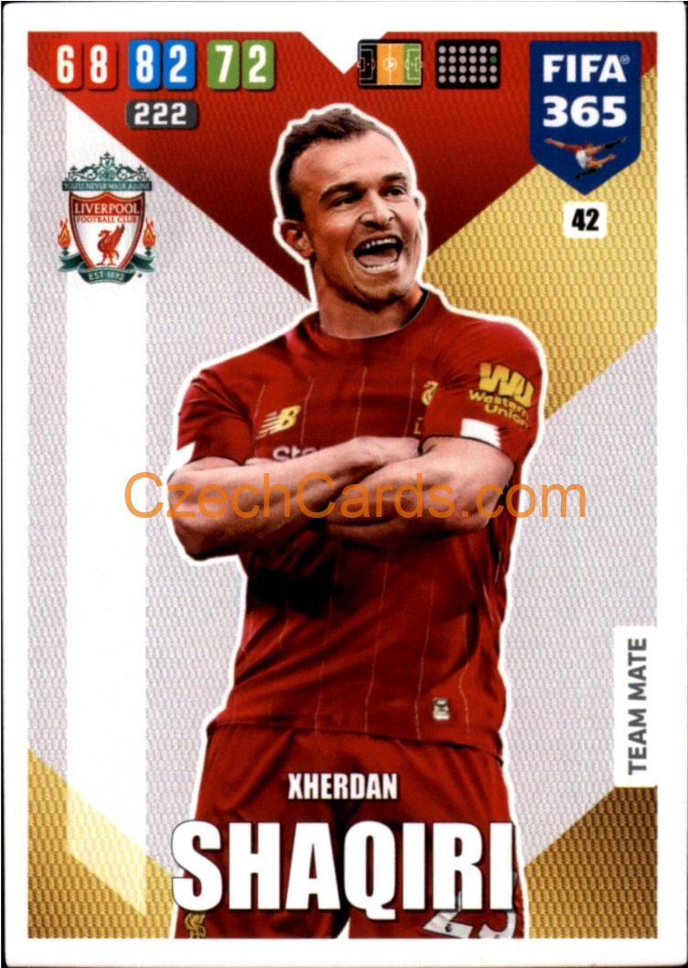 Xherdan Shaqiri 2020 Panini FIFA 365 Adrenalyn #42