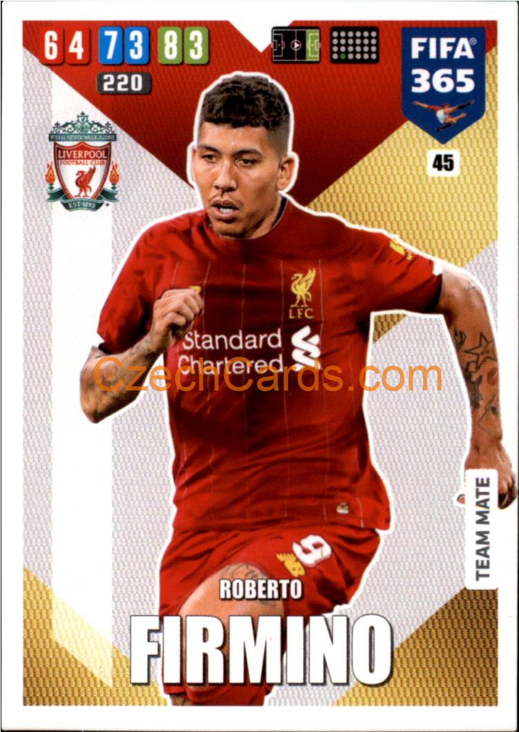 Roberto Firmino 2020 Panini FIFA 365 Adrenalyn #45