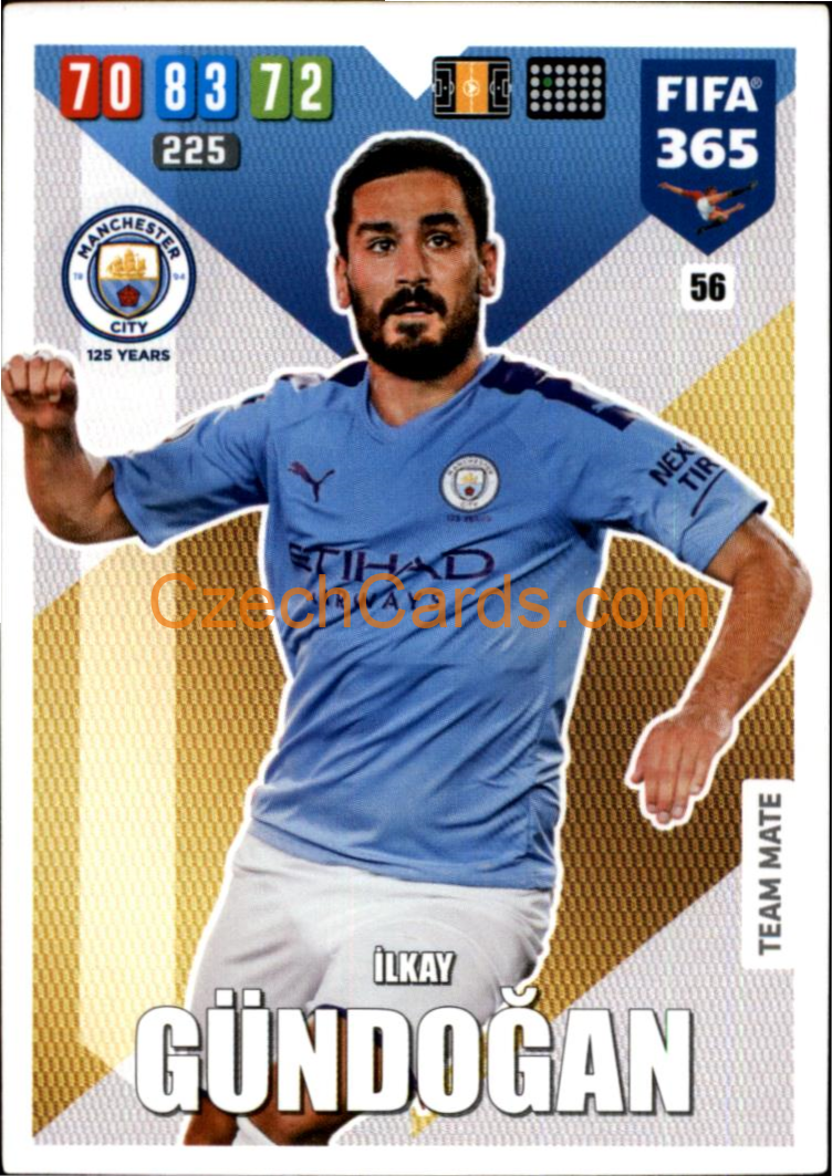 İlkay Gündoğan 2020 Panini FIFA 365 Adrenalyn #56