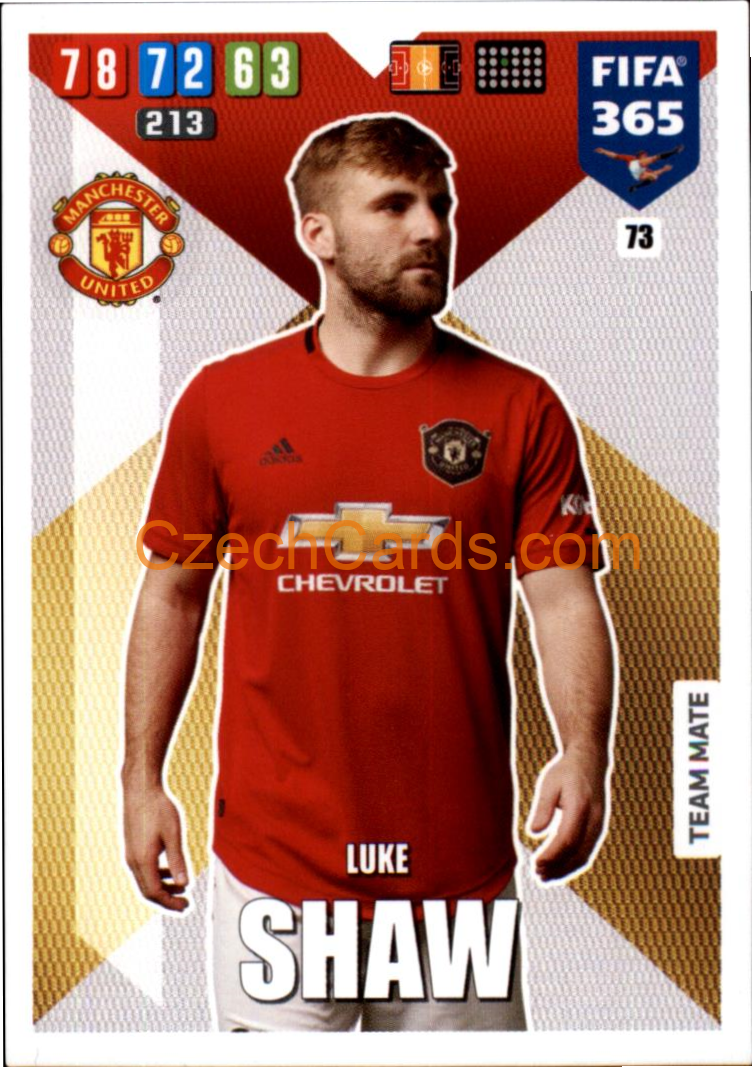 Luke Shaw 2020 Panini FIFA 365 Adrenalyn #73