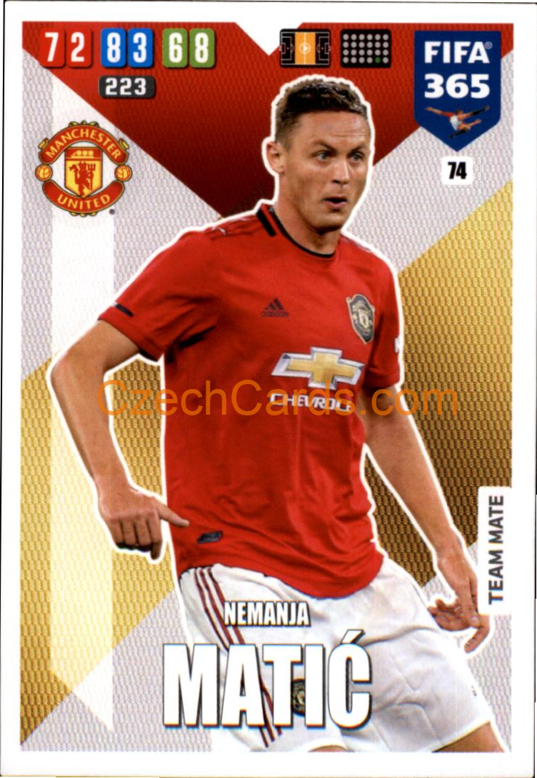 Nemanja Matić 2020 Panini FIFA 365 Adrenalyn #74