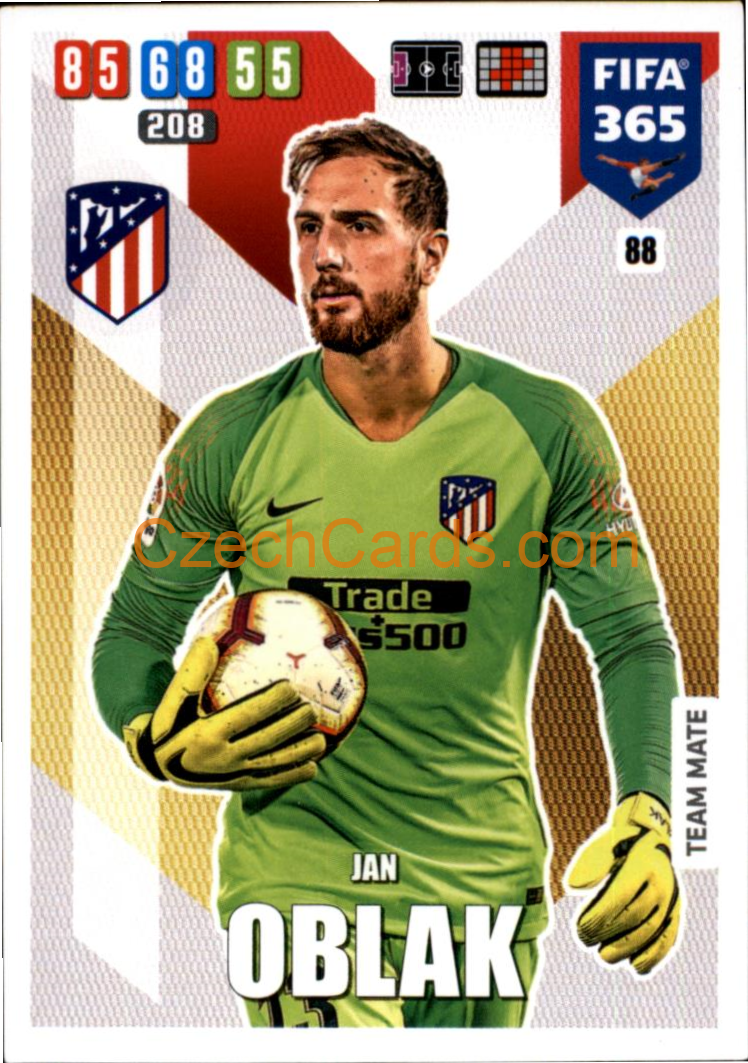 Jan Oblak 2020 Panini FIFA 365 Adrenalyn #88
