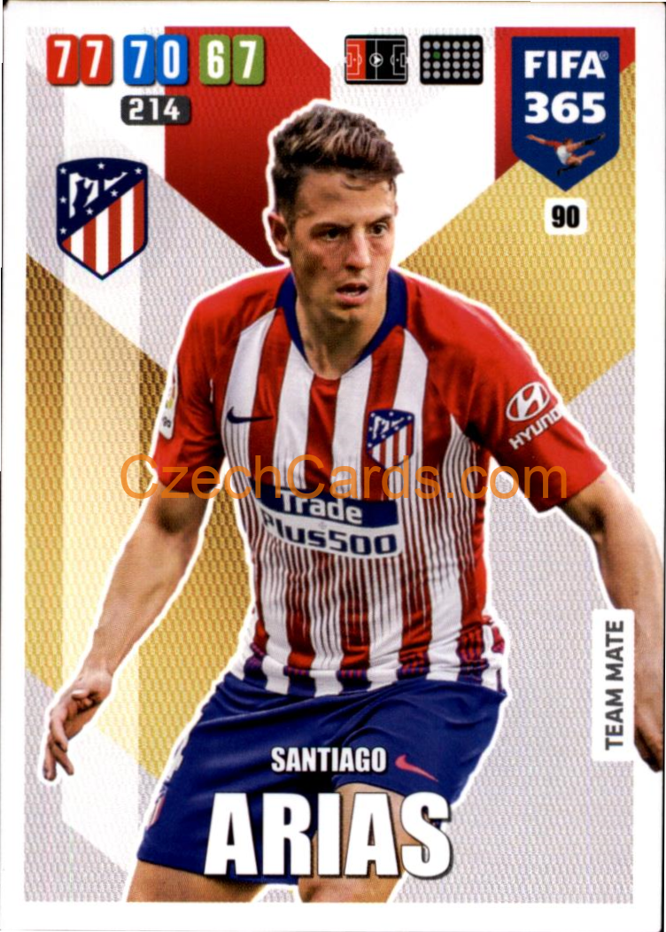 Santiago Arias 2020 Panini FIFA 365 Adrenalyn #90
