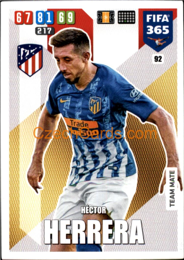 Hector Herrera 2020 Panini FIFA 365 Adrenalyn #92