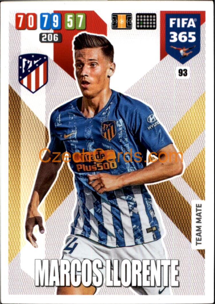 Marcos Llorente 2020 Panini FIFA 365 Adrenalyn #93