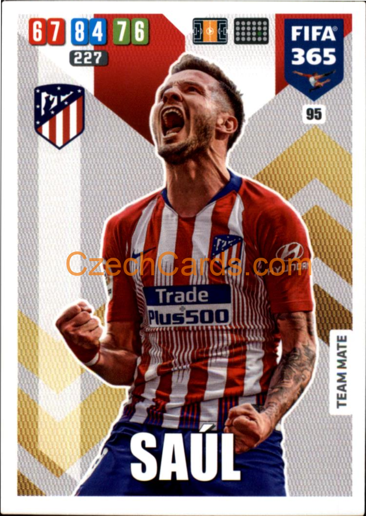 Saúl 2020 Panini FIFA 365 Adrenalyn #95