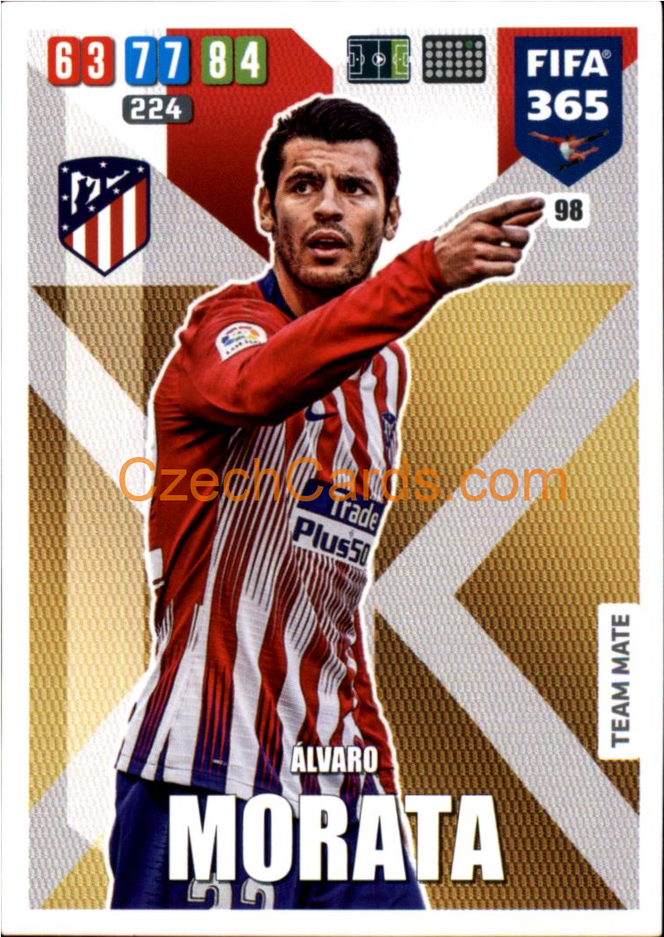 Álvaro Morata 2020 Panini FIFA 365 Adrenalyn #98