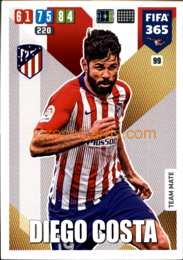 Diego Costa 2020 Panini FIFA 365 Adrenalyn #99