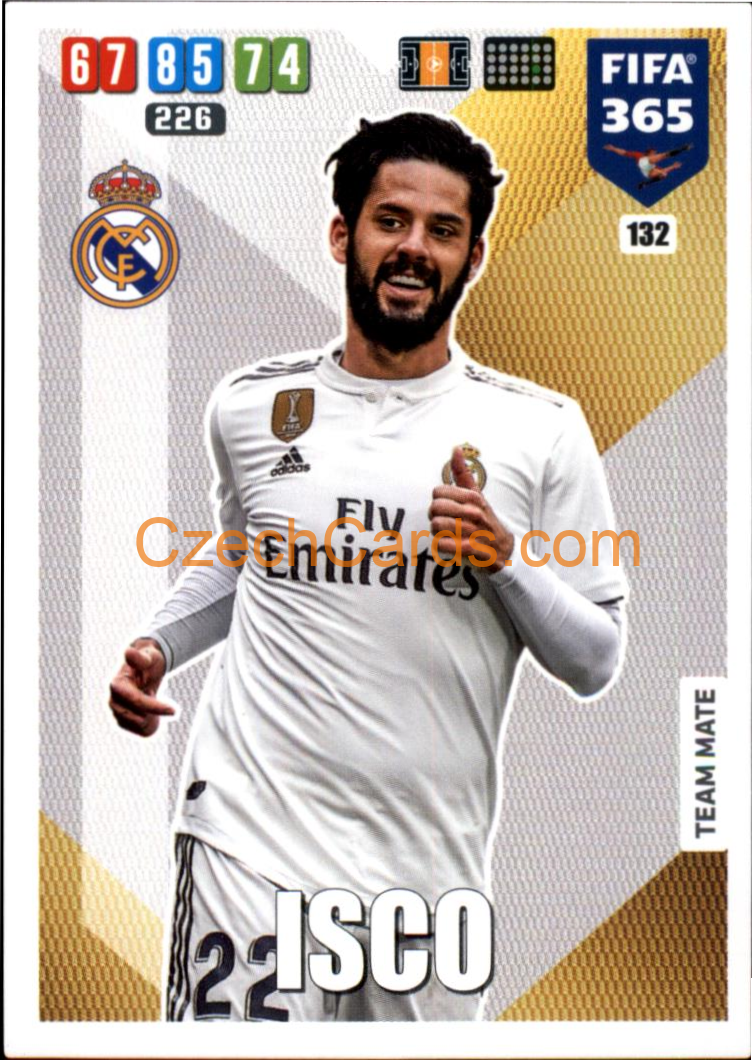 Isco 2020 Panini FIFA 365 Adrenalyn #132