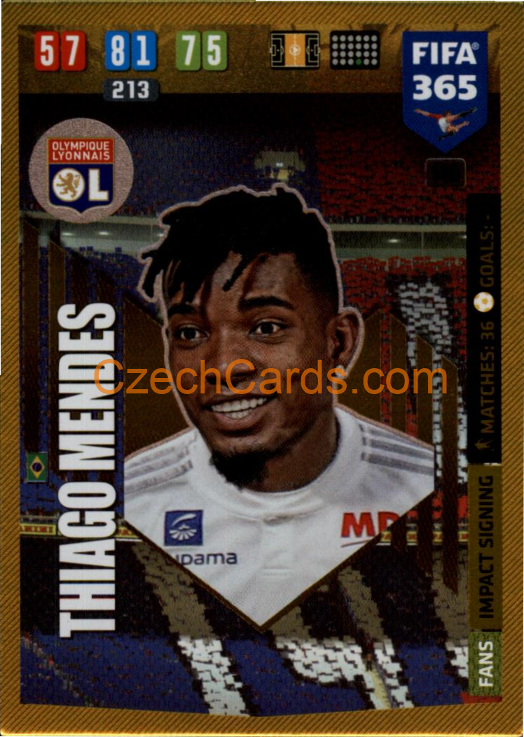 Thiago Mendes 2020 Panini FIFA 365 Adrenalyn IMPACT #140