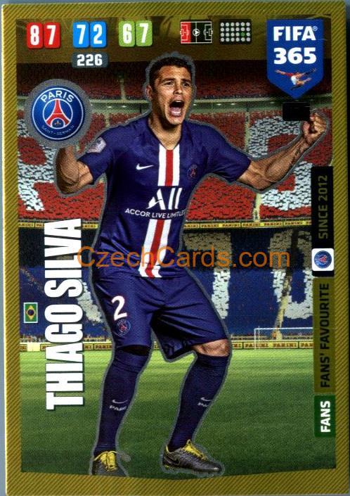 Thiago Silva 2020 Panini FIFA 365 Adrenalyn FANS #155