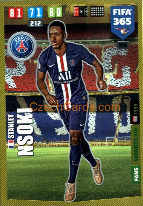 Stanley Nsoki 2020 Panini FIFA 365 Adrenalyn WONDER KID #159