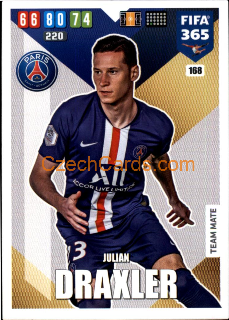Julian Draxler 2020 Panini FIFA 365 Adrenalyn #168