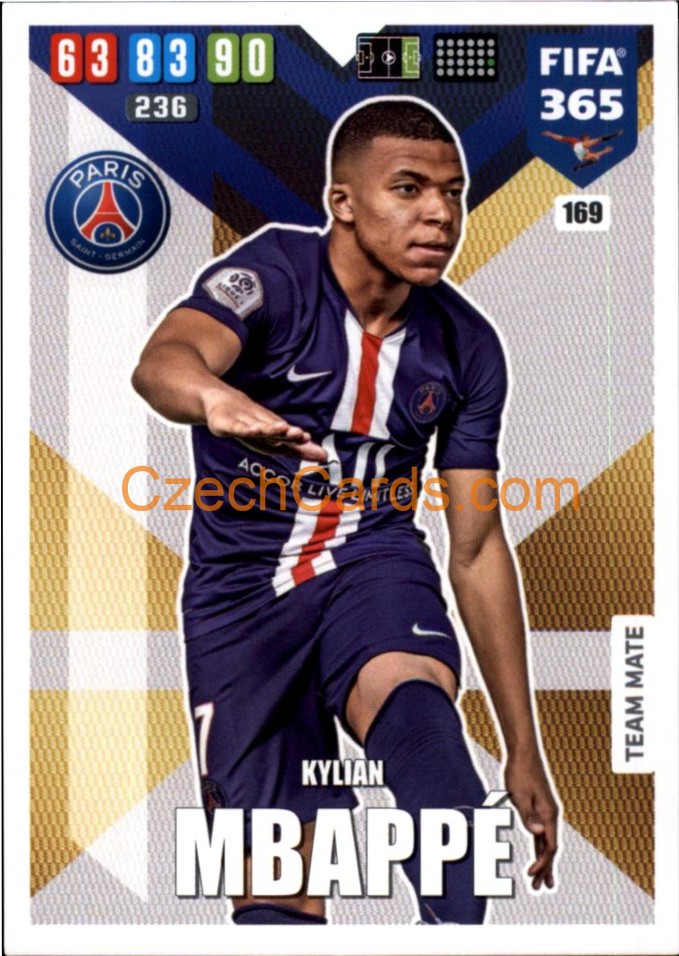 Kylian Mbappé 2020 Panini FIFA 365 Adrenalyn #169