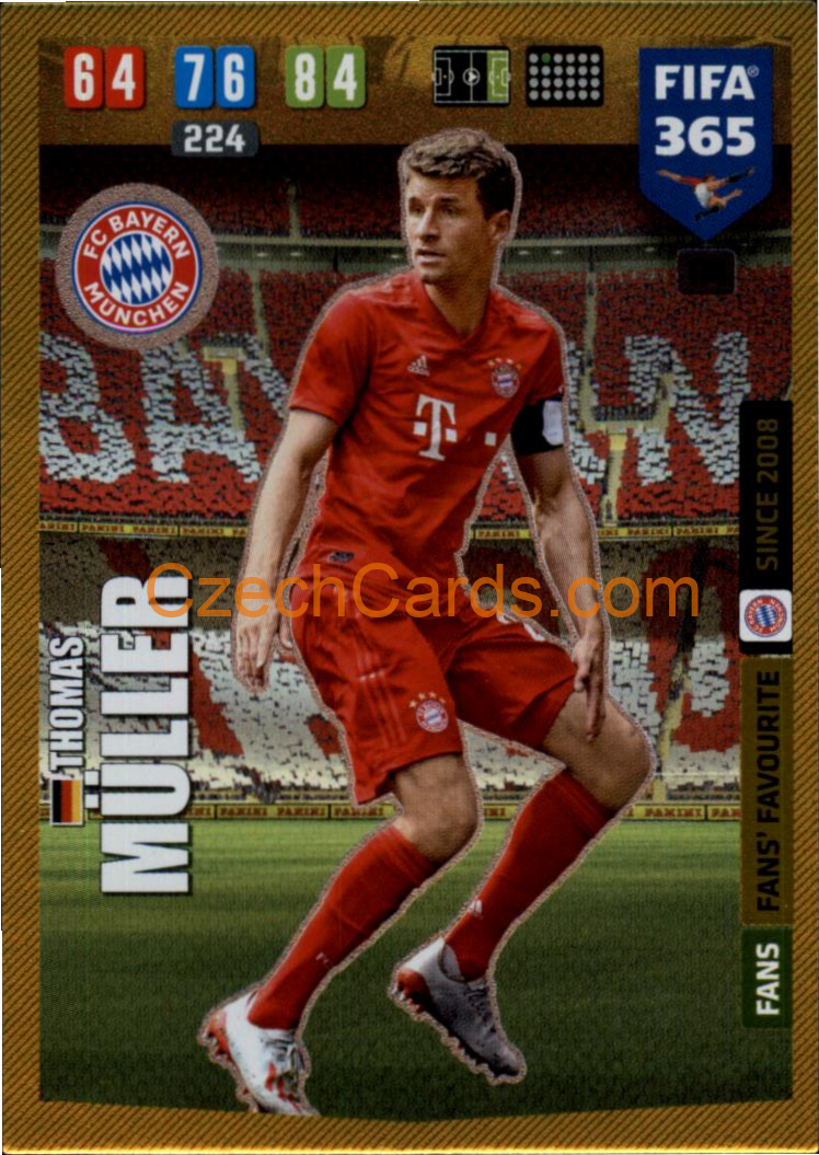 Thomas Müller 2020 Panini FIFA 365 Adrenalyn FANS #174