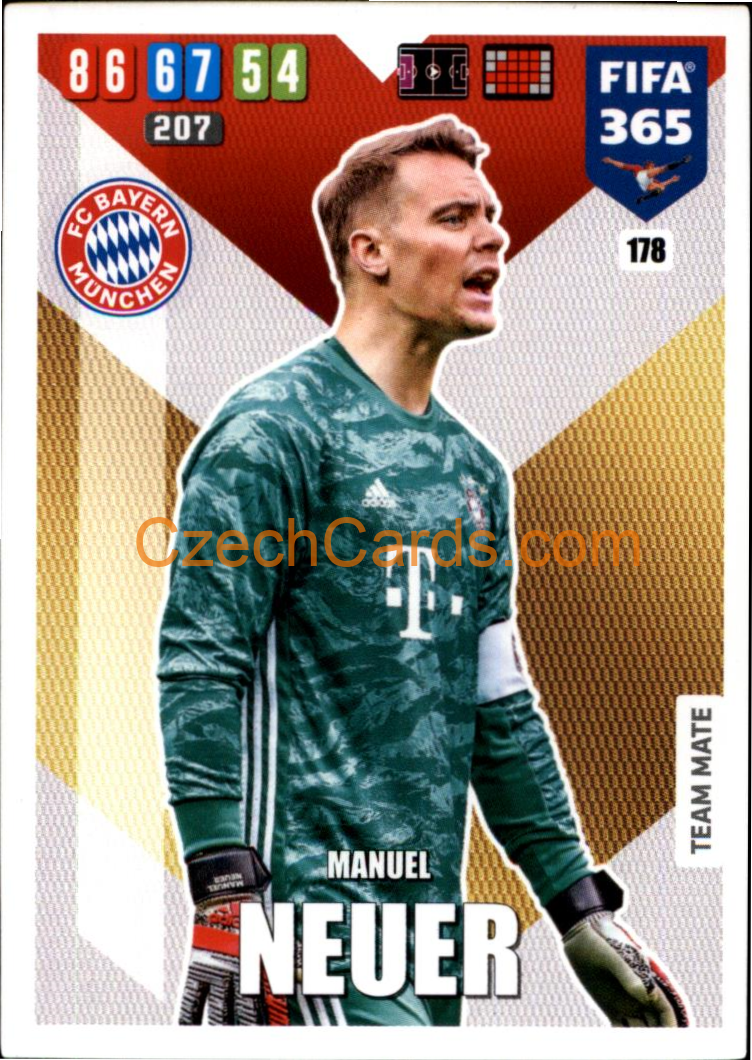 Manuel Neuer 2020 Panini FIFA 365 Adrenalyn #178