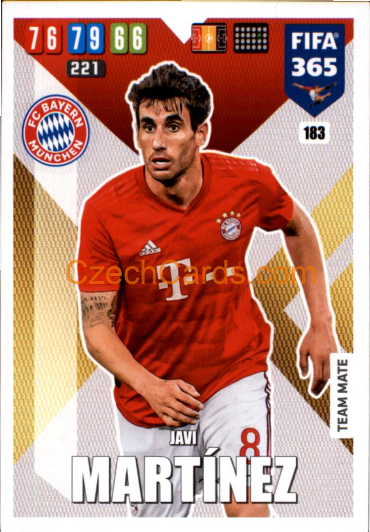 Javi Martínez 2020 Panini FIFA 365 Adrenalyn #183