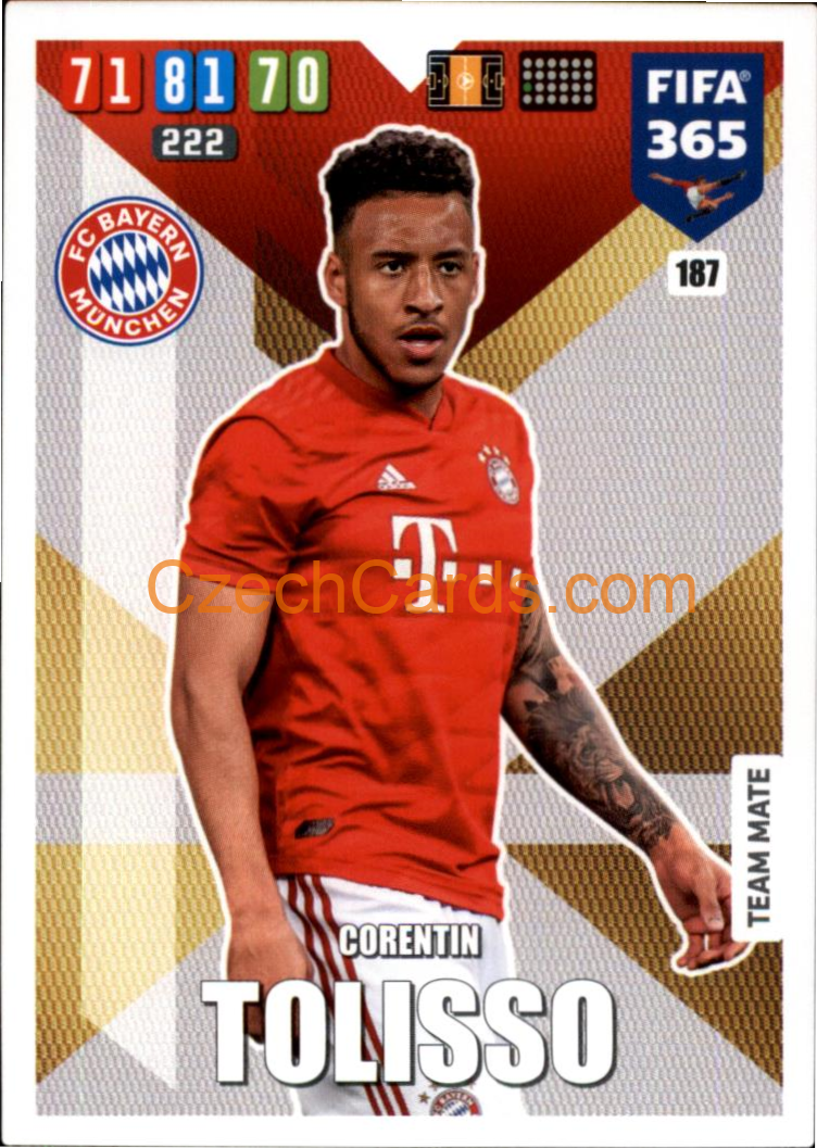Corentin Tolisso 2020 Panini FIFA 365 Adrenalyn #187
