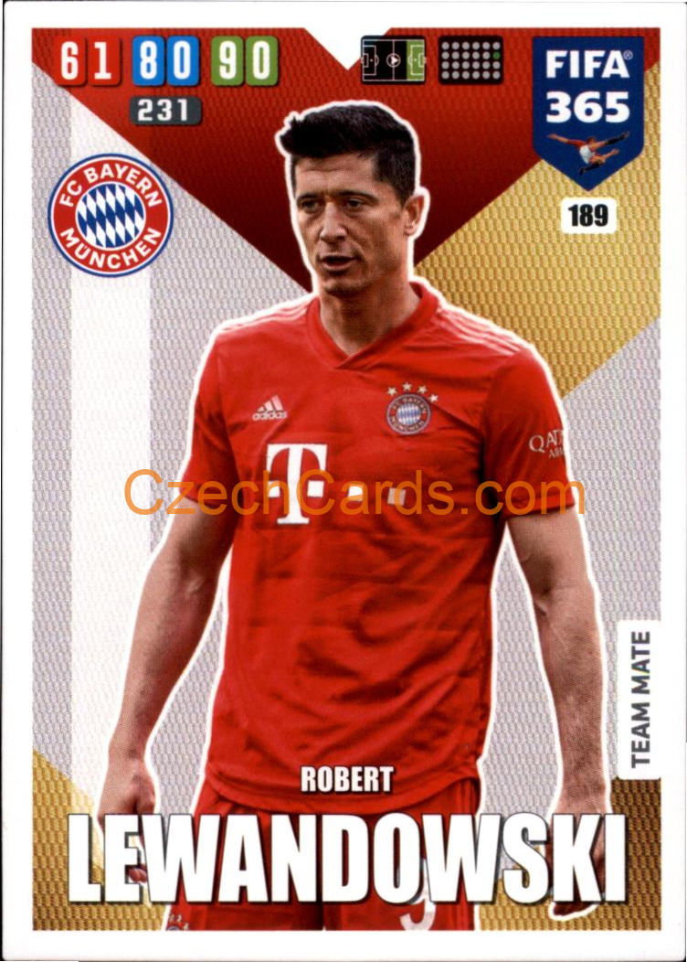 Robert Lewandowski 2020 Panini FIFA 365 Adrenalyn #189