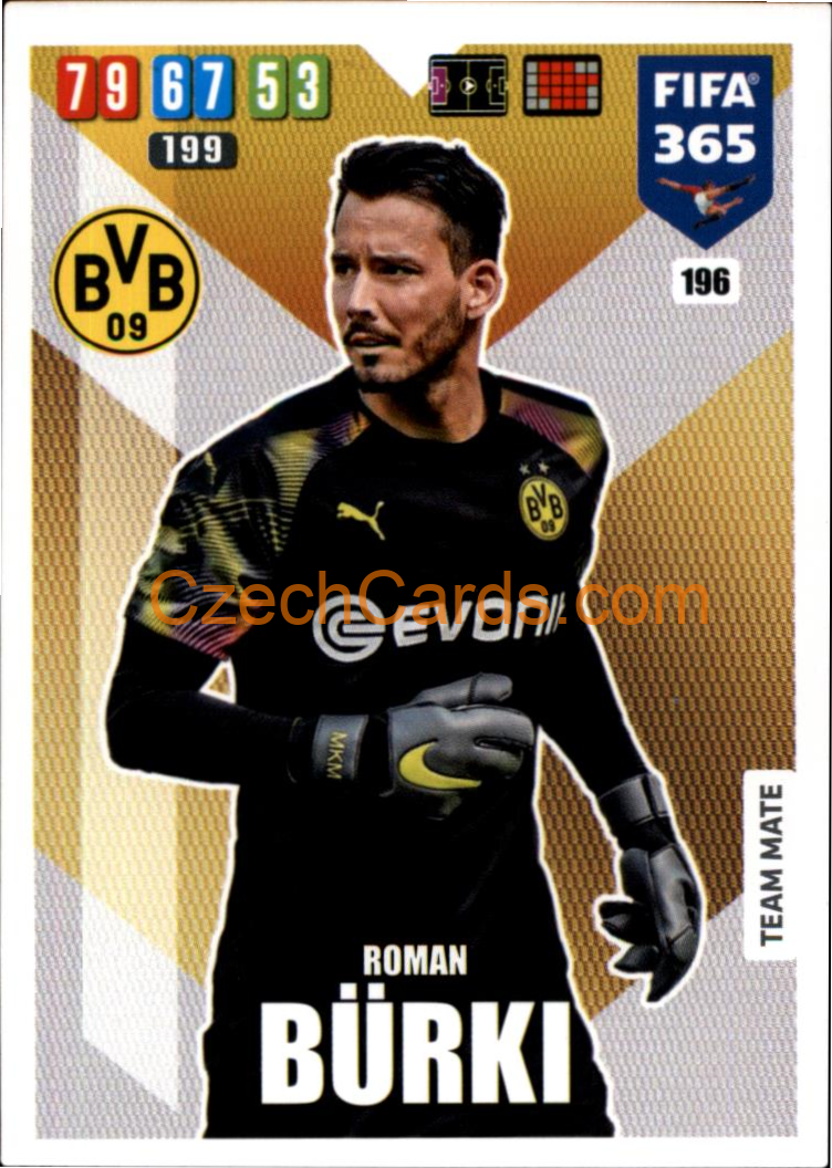 Roman Bürki 2020 Panini FIFA 365 Adrenalyn #196