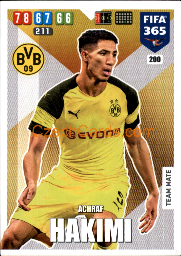 Achraf Hakimi 2020 Panini FIFA 365 Adrenalyn #200