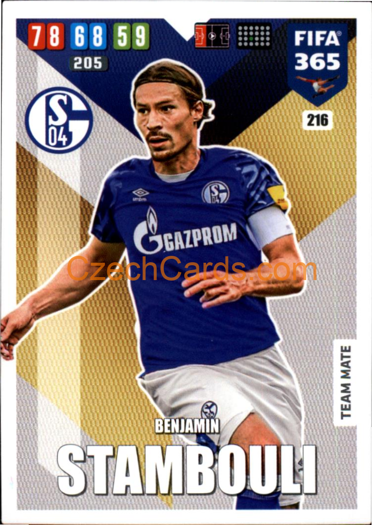 Benjamin Stambouli 2020 Panini FIFA 365 Adrenalyn #216