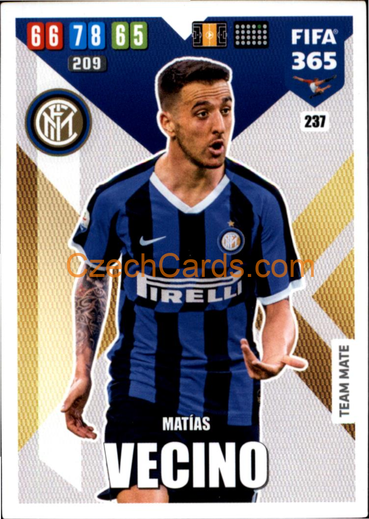 Matias Vecino 2020 Panini FIFA 365 Adrenalyn #237