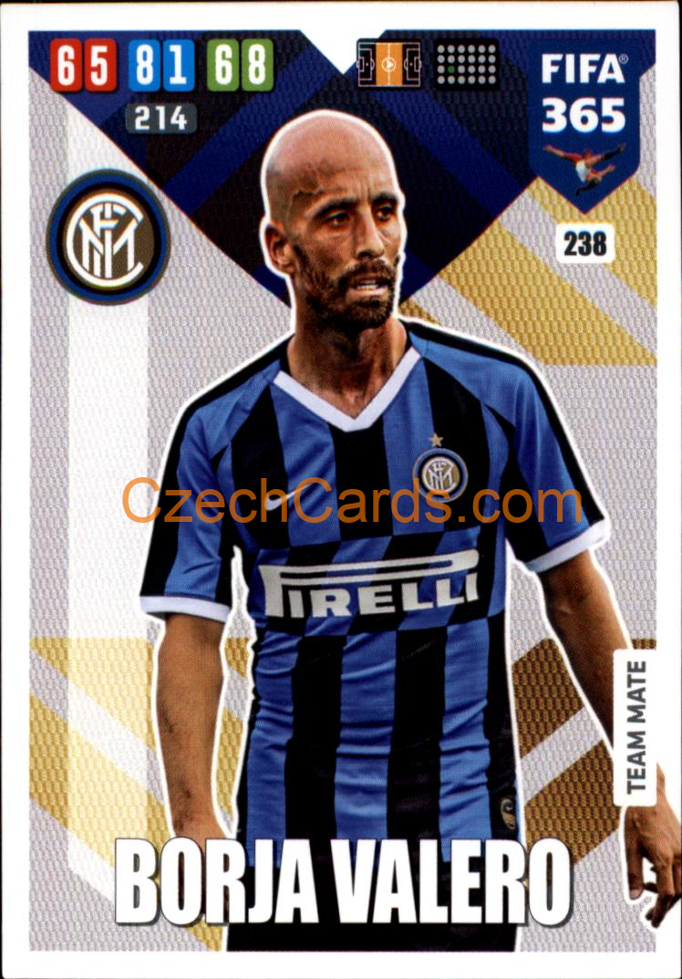 Borja Valero 2020 Panini FIFA 365 Adrenalyn #238