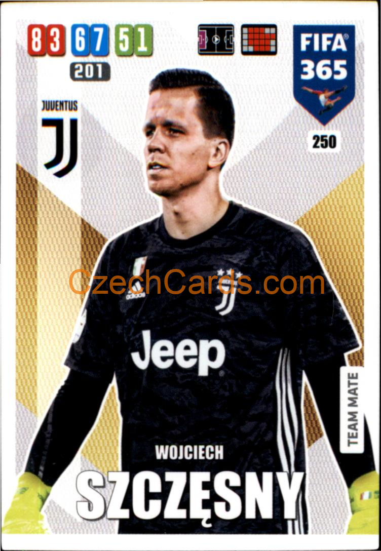 Wojciech Szczęsny 2020 Panini FIFA 365 Adrenalyn #250