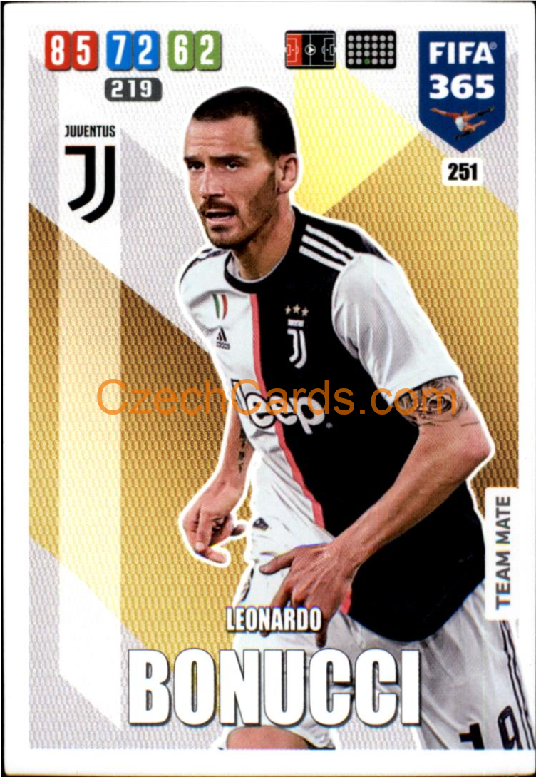 Leonardo Bonucci 2020 Panini FIFA 365 Adrenalyn #251