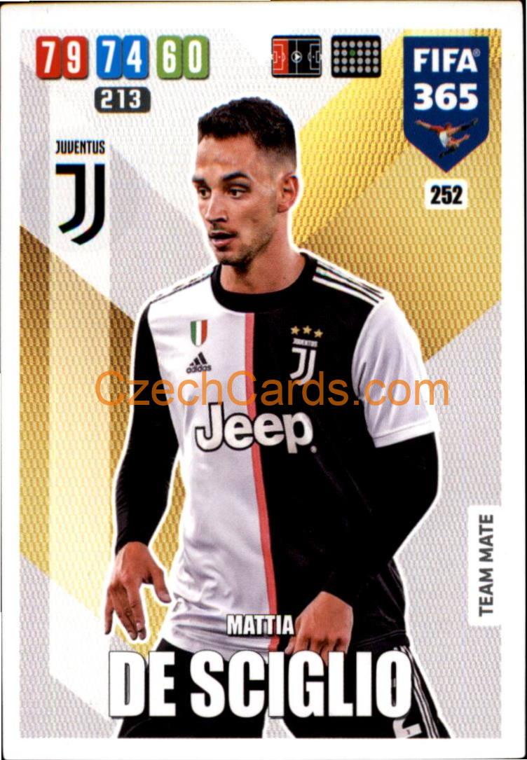 Mattia De Sciglio 2020 Panini FIFA 365 Adrenalyn #252
