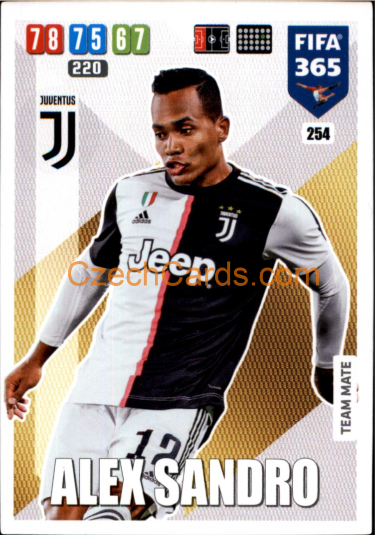 Alex Sandro 2020 Panini FIFA 365 Adrenalyn #254