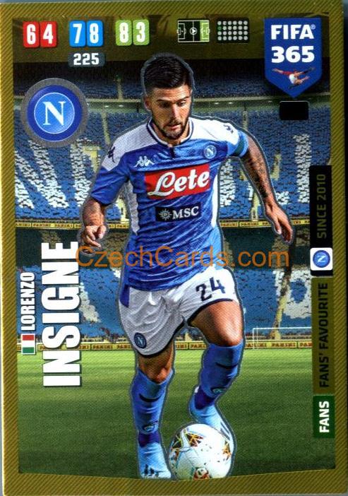 Lorenzo Insigne 2020 Panini FIFA 365 Adrenalyn FANS #263