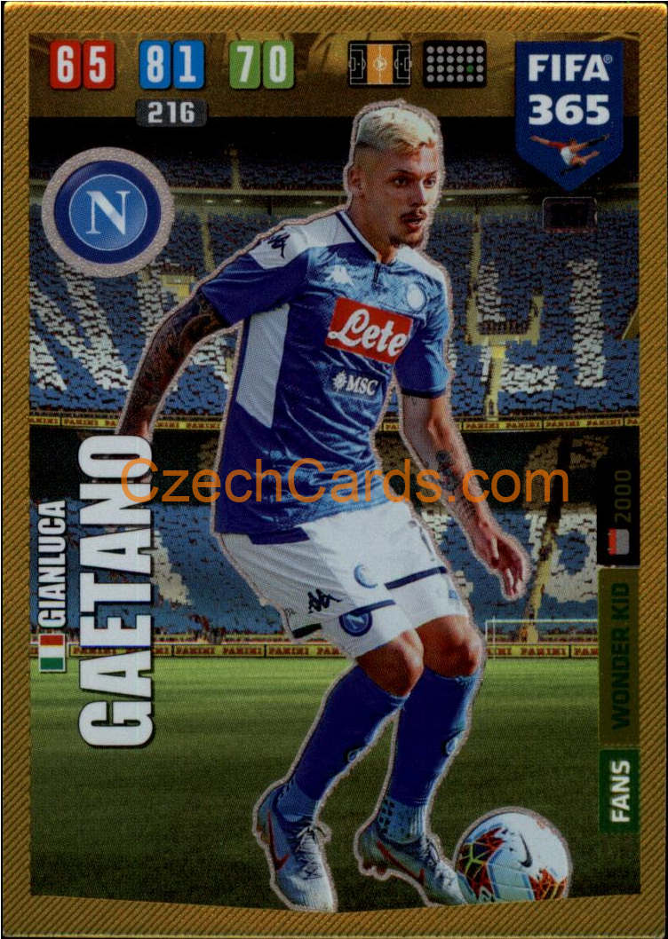 Gianluca Gaetano 2020 Panini FIFA 365 Adrenalyn WONDER KID #267