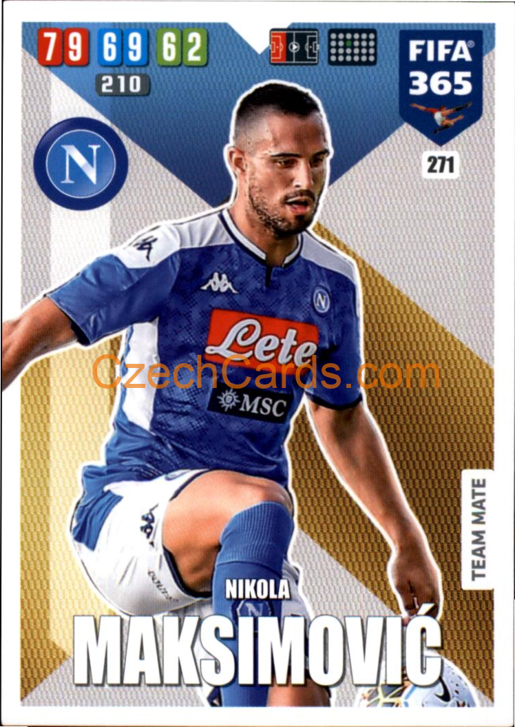 Nikola Maksimović 2020 Panini FIFA 365 Adrenalyn #271