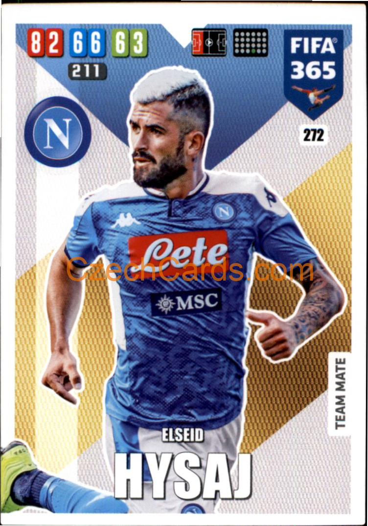 Elseid Hysaj 2020 Panini FIFA 365 Adrenalyn #272